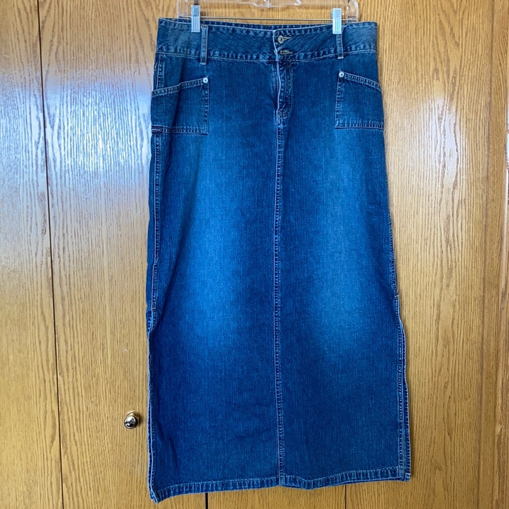 Union Bat jean skirt 15 with side slits